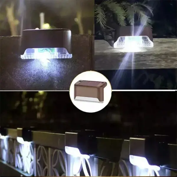 1/4/8/12/pcs Solar LED Lights Outdoor Garden Light Deck Lamp Solar Stairs Light Waterproof Solar Step Lamp Patio Garden Decor - Image 9