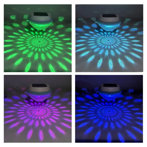 Solar Floating Pool Light Rechargeable Lamp With Panel Outdoor Led Lamps For Outdoors Christmas Decoration Color Changing Garden - Image 6