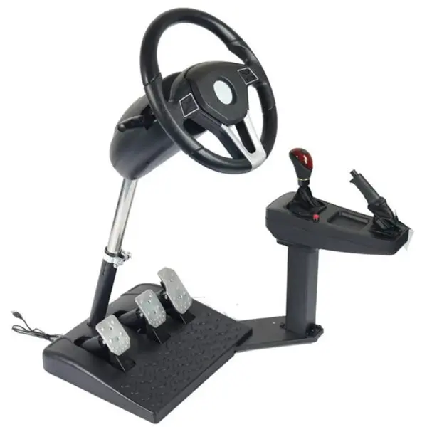 Computer USB Drive School English Software Steering Wheel Racing Games Driving Learning Game Height Adjustment Gaming Peripheral - Image 7