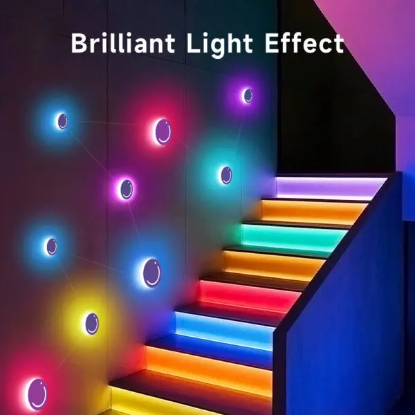 RGB Intelligent Constellation Lights LED Wall Lamp Atmosphere Decoration Lamp DYI Music Rhythm APP Control For Game Room Bedroom - Image 2