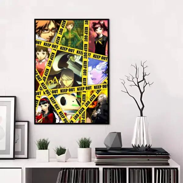 Persona 5 Gaming Anime Poster HD art sticky wall waterproof home living room bedroom bar aesthetic decoration - Image 6
