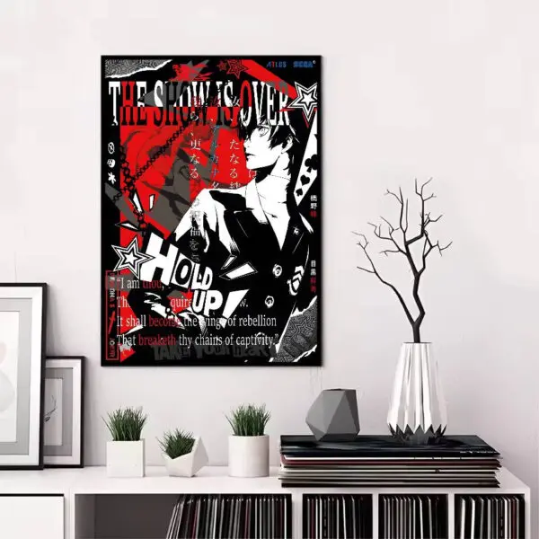 Persona 5 Gaming Anime Poster HD art sticky wall waterproof home living room bedroom bar aesthetic decoration - Image 7