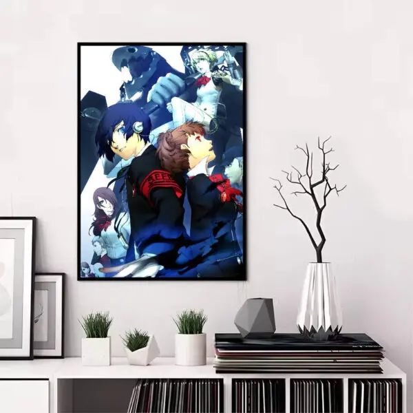 Persona 5 Gaming Anime Poster HD art sticky wall waterproof home living room bedroom bar aesthetic decoration - Image 8