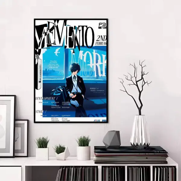 Persona 5 Gaming Anime Poster HD art sticky wall waterproof home living room bedroom bar aesthetic decoration - Image 14