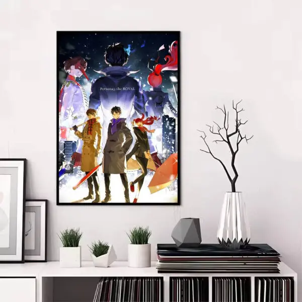 Persona 5 Gaming Anime Poster HD art sticky wall waterproof home living room bedroom bar aesthetic decoration - Image 15