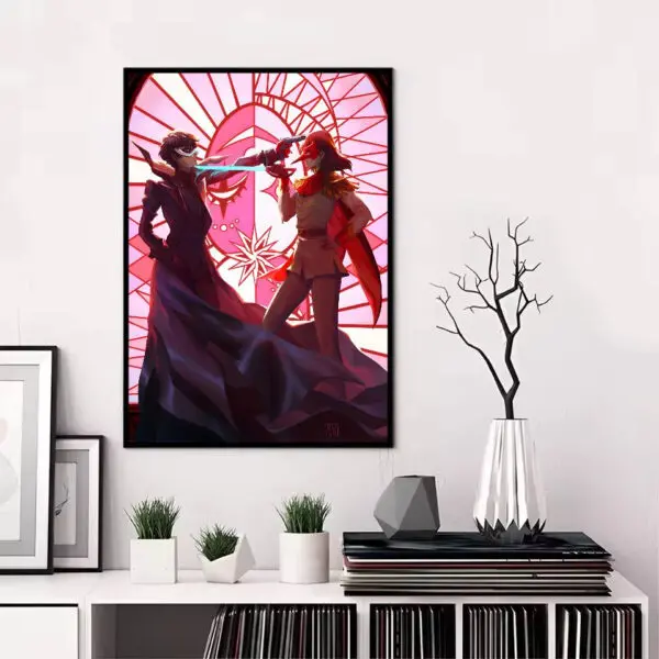Persona 5 Gaming Anime Poster HD art sticky wall waterproof home living room bedroom bar aesthetic decoration - Image 20