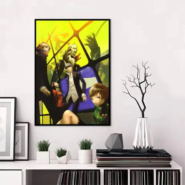 Persona 5 Gaming Anime Poster HD art sticky wall waterproof home living room bedroom bar aesthetic decoration - Image 26