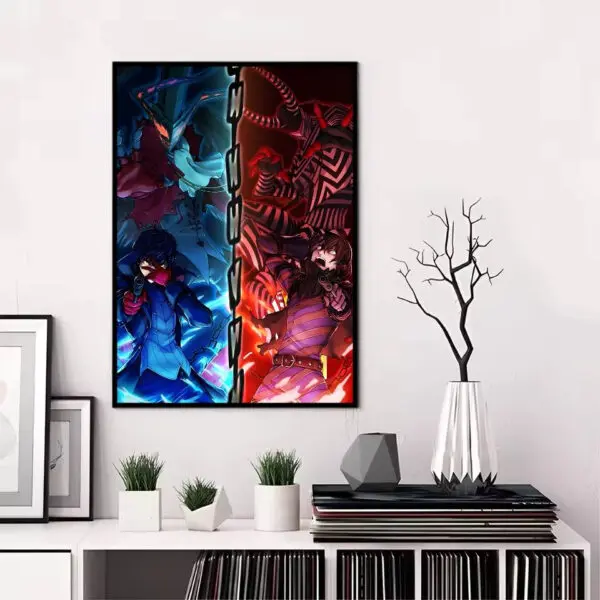 Persona 5 Gaming Anime Poster HD art sticky wall waterproof home living room bedroom bar aesthetic decoration - Image 28