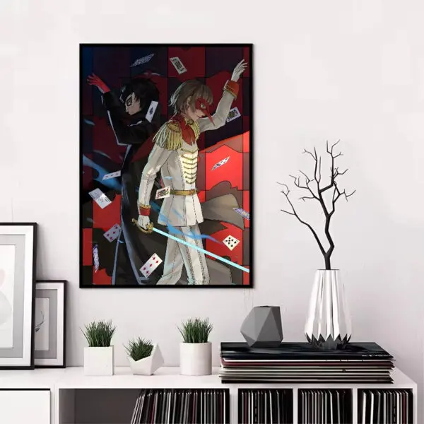 Persona 5 Gaming Anime Poster HD art sticky wall waterproof home living room bedroom bar aesthetic decoration - Image 32