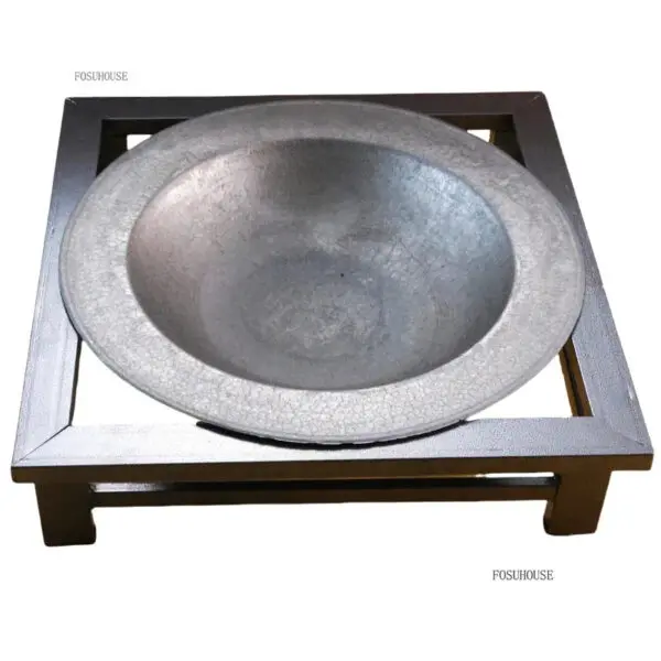 Old-fashioned Fire Pits Charcoal Barbecue Heating Stove Winter Rural Charcoal Basin Cast Iron Stove Outdoor Barbecue Grill AA - Image 6