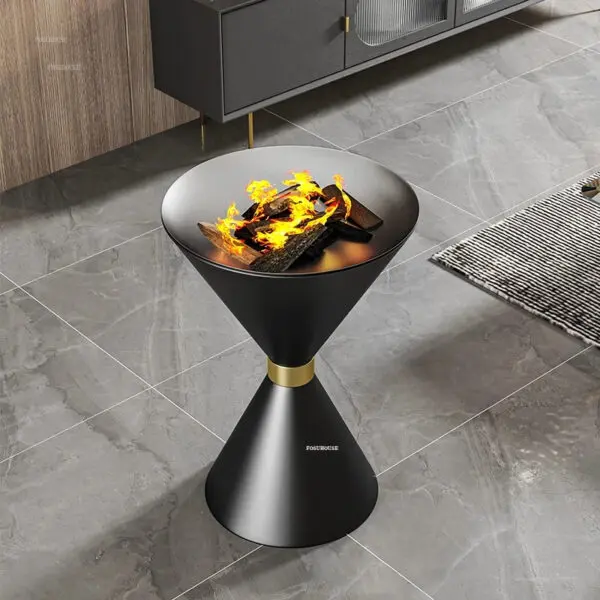 New Fire Pits Grilling Stove Indoor Charcoal Stove Brazier Tables Home Fire Wood Heater Outdoor Grill Stand Smokeless Brazier Q