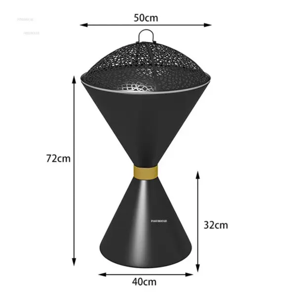 New Fire Pits Grilling Stove Indoor Charcoal Stove Brazier Tables Home Fire Wood Heater Outdoor Grill Stand Smokeless Brazier Q - Image 6