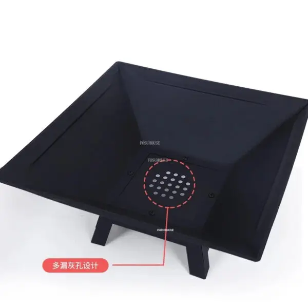 Simple Outdoor Charcoal Square Fire Pits Grill Stand Camping Furnace Home Courtyard Firewood Stove Bonfire Brazier Heating Stove - Image 4