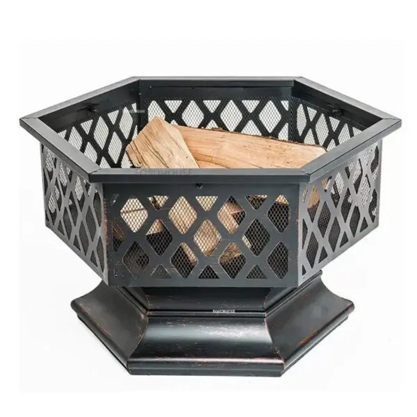 Copper System Fire Pit For Europe Outdoor Heater Charcoal Braziers Creative Leisure Outdoor Courtyard Barbecue Charcoal Brazier - Image 3