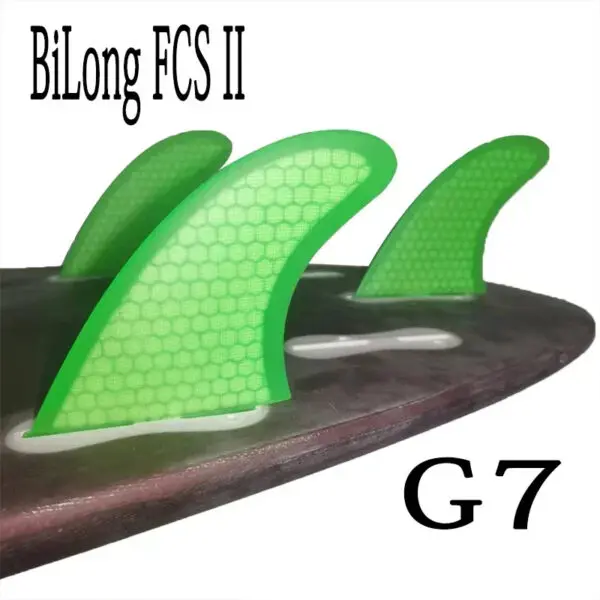BiLong FCS II G7 Surfboard Thruster Tri Fin Fiberglass with Carbonfiber Electric Surfboard Quilhas Surf Wakeboard Windsurf Fins - Image 4