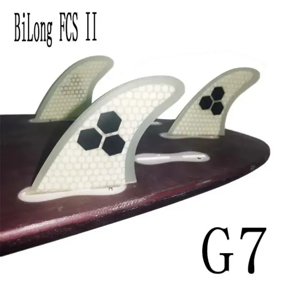 BiLong FCS II G7 Surfboard Thruster Tri Fin Fiberglass with Carbonfiber Electric Surfboard Quilhas Surf Wakeboard Windsurf Fins - Image 7