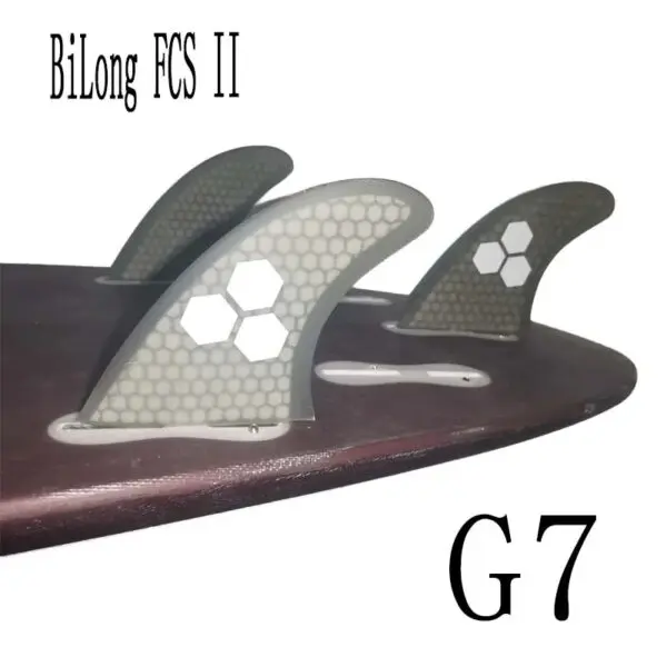BiLong FCS II G7 Surfboard Thruster Tri Fin Fiberglass with Carbonfiber Electric Surfboard Quilhas Surf Wakeboard Windsurf Fins - Image 8