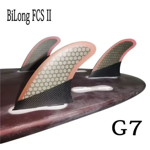 BiLong FCS II G7 Surfboard Thruster Tri Fin Fiberglass with Carbonfiber Electric Surfboard Quilhas Surf Wakeboard Windsurf Fins - Image 9