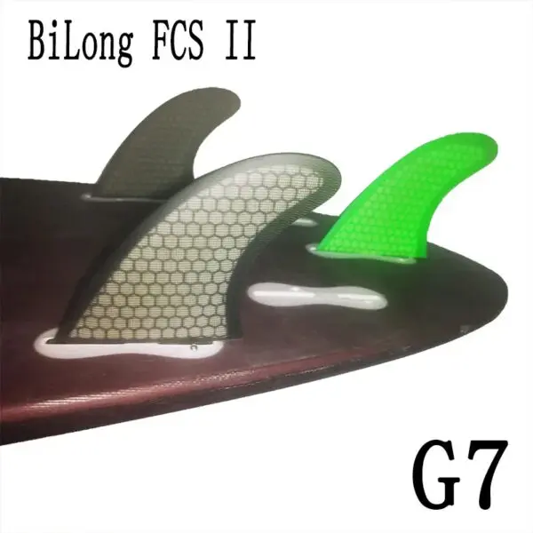 BiLong FCS II G7 Surfboard Thruster Tri Fin Fiberglass with Carbonfiber Electric Surfboard Quilhas Surf Wakeboard Windsurf Fins - Image 11