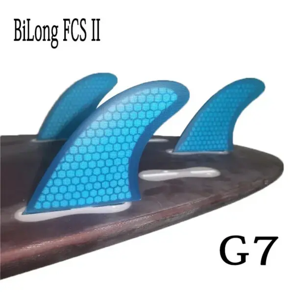 BiLong FCS II G7 Surfboard Thruster Tri Fin Fiberglass with Carbonfiber Electric Surfboard Quilhas Surf Wakeboard Windsurf Fins - Image 12