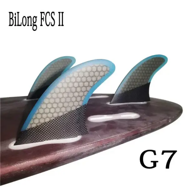 BiLong FCS II G7 Surfboard Thruster Tri Fin Fiberglass with Carbonfiber Electric Surfboard Quilhas Surf Wakeboard Windsurf Fins - Image 14