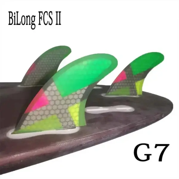 BiLong FCS II G7 Surfboard Thruster Tri Fin Fiberglass with Carbonfiber Electric Surfboard Quilhas Surf Wakeboard Windsurf Fins - Image 20