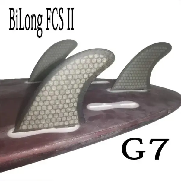 BiLong FCS II G7 Surfboard Thruster Tri Fin Fiberglass with Carbonfiber Electric Surfboard Quilhas Surf Wakeboard Windsurf Fins - Image 22