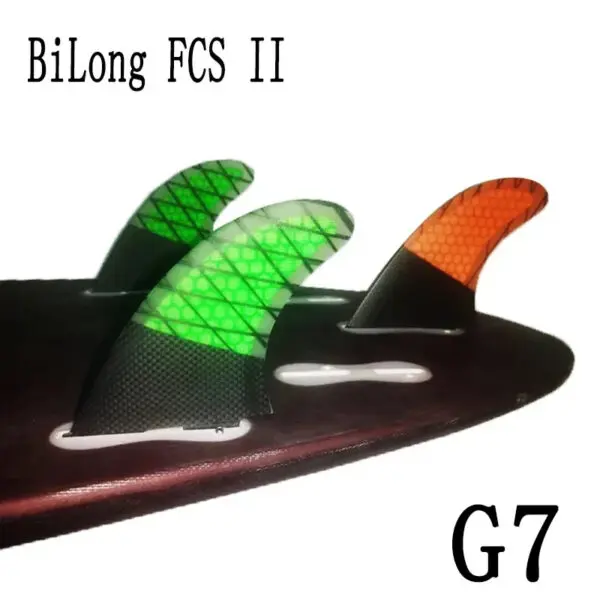 BiLong FCS II G7 Surfboard Thruster Tri Fin Fiberglass with Carbonfiber Electric Surfboard Quilhas Surf Wakeboard Windsurf Fins - Image 23