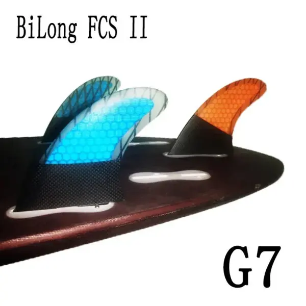 BiLong FCS II G7 Surfboard Thruster Tri Fin Fiberglass with Carbonfiber Electric Surfboard Quilhas Surf Wakeboard Windsurf Fins - Image 27