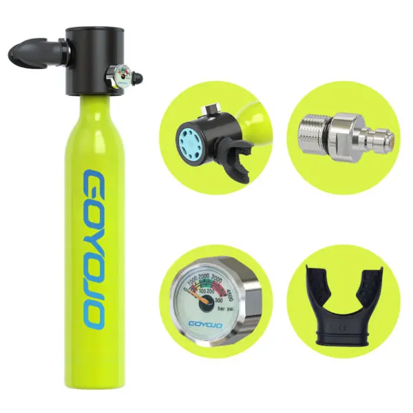 Mini Scuba Tank Diving Equipment Underwater Diving Cylinder Inflator 0.5L Outdoor Oxygen Tank 5-10 Minutes Spearfishing - Image 2