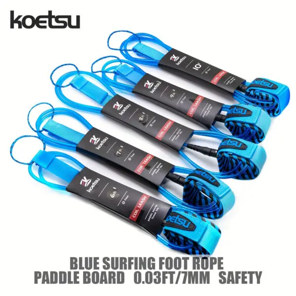 KOETSU Surfboard Leash, Professional Leg Rope, Paddle Board Straight Rope, Surfing Accessories for Surfboards and Paddle Boards - Image 4