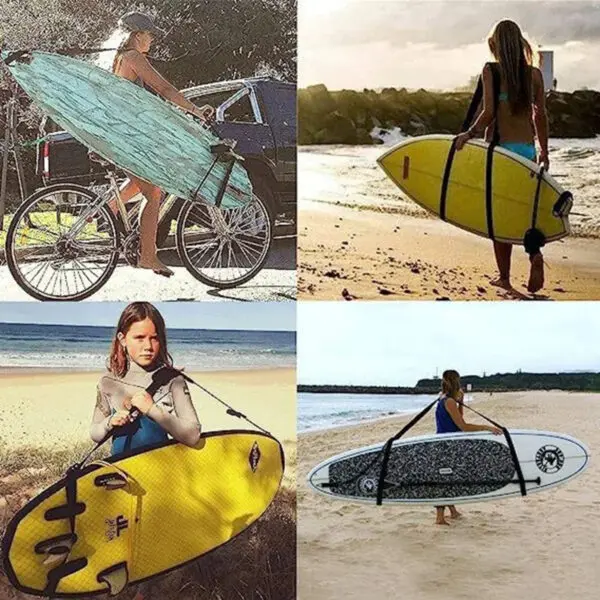 Adjustable Surfboard Shoulder Strap Carry Sling Stand Up Paddleboard Surf Board Surf Fins Paddle Wakeboard Surfing Kayak Tool - Image 2