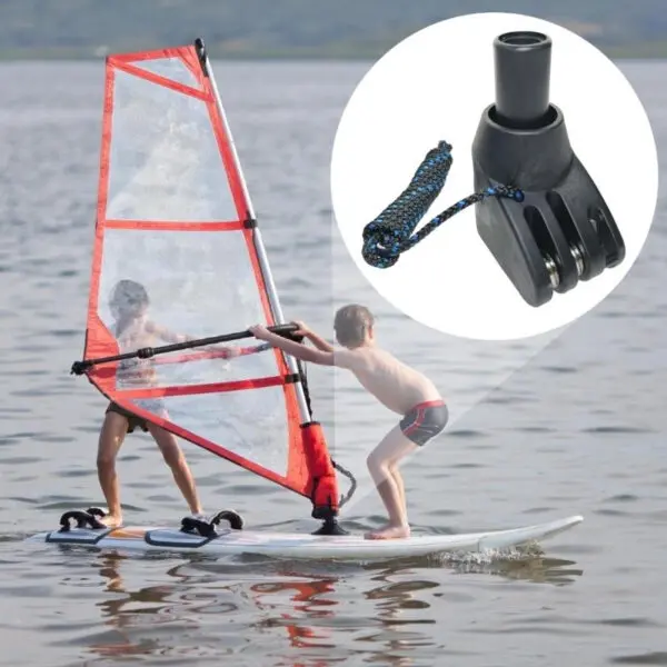 Windsurf Extension Rod Base Mount with Rope, Windsurfing Mast Extension Rod Base K1YF