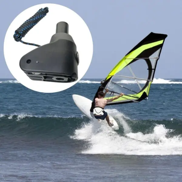 Windsurf Extension Rod Base Mount with Rope, Windsurfing Mast Extension Rod Base K1YF - Image 4