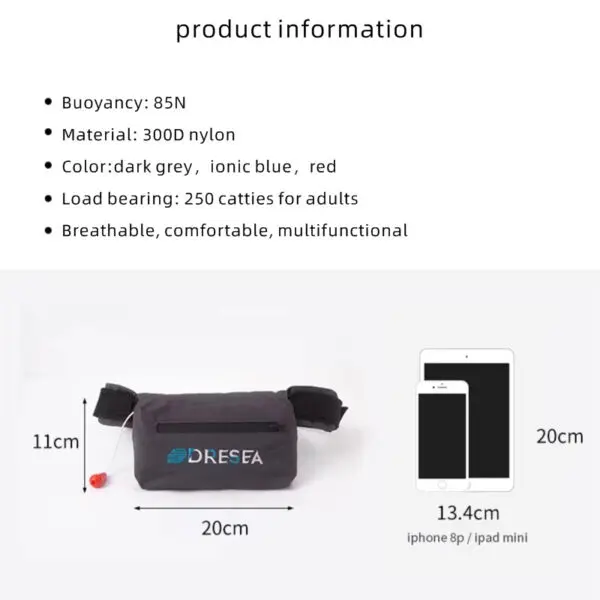 Daiseanuo Life Belt Pack Automatic Inflatable Life Jacket Waist Pouch Safety PFD Inflate Lifejacket Lifesaving Pro Survival Aid - Image 2