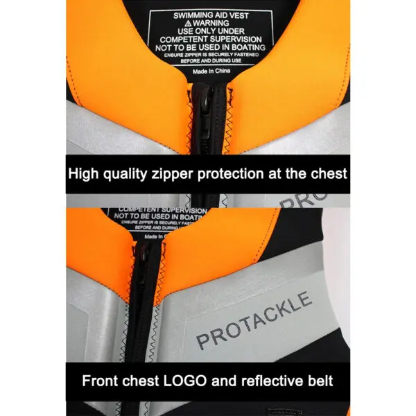 Neoprene Life Jacket Buoyancy Fishing Water Ski Vest Wear-resistant Survival Suit Water Sports Life Jacket For Swimming Fishing - Image 5