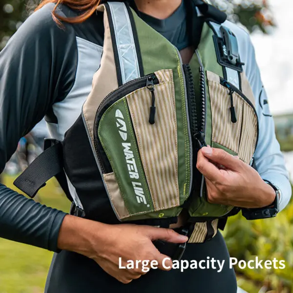 WATER LIVE Life Jacket Buoyancy Vest Safety for Water Sports Fishing Boating Drifting Swimming PVC Foam Chest Pack Adjustable - Image 5