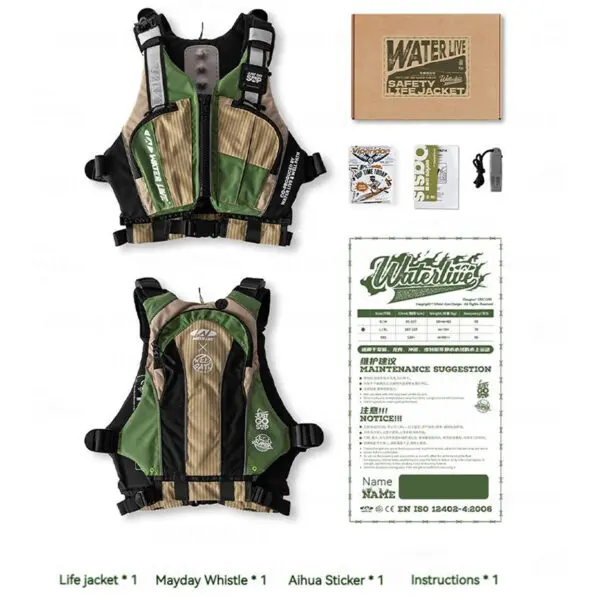 WATER LIVE Life Jacket Buoyancy Vest Safety for Water Sports Fishing Boating Drifting Swimming PVC Foam Chest Pack Adjustable - Image 6