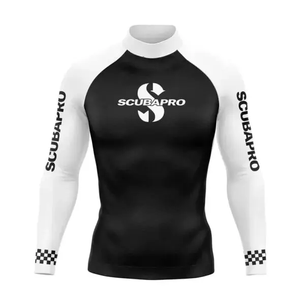 Mens Long Sleeve Rashguard Upf 50 Sun Protection Surf Shirt Quick Dry Breathable Swimming Tight T-shirt Summer 2025 Gym Clothes - Image 2