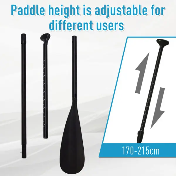HOMCOM Inflatable Stand Up Paddle Board, 10' x 30" x 4", Non-Slip SUP, with ISUP Accessories, Hand Pump, 1 Fin, Adj Paddle - Image 5