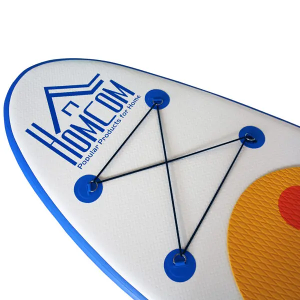HOMCOM Inflatable Stand Up Paddle Board, 10' x 30" x 4", Non-Slip SUP, with ISUP Accessories, Hand Pump, 1 Fin, Adj Paddle - Image 6