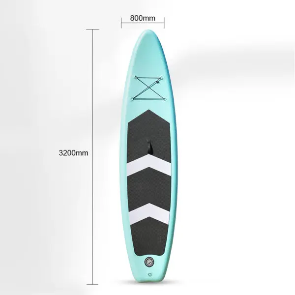Inflatable Stand up Paddle Board Surfboard Water Sport Kayak Surf Set with Paddle Board Tail Fin Foot Rope Inflator and Bag - Image 3