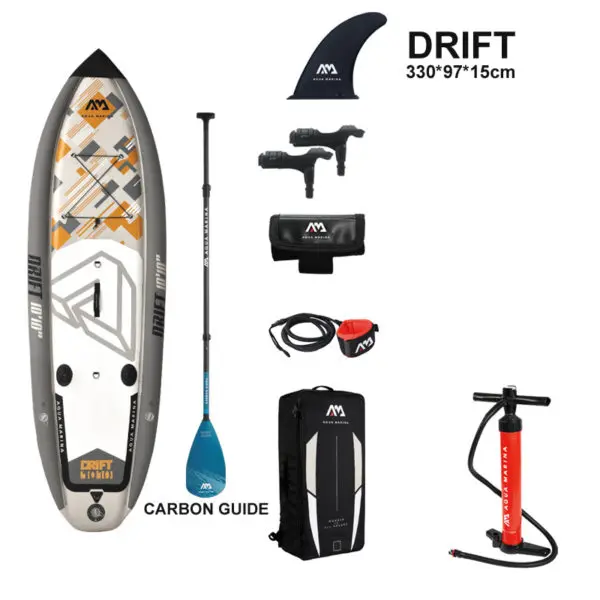 AQUA MARINA 330*97*15cm DRIFT inflatable sup board stand up paddle board, fishing SUP board surfing board with incubator A01010 - Image 11