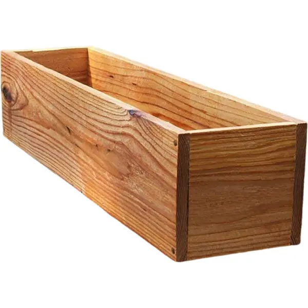 Antiseptic Wood Flower Box Wooden Planter Boxes Retro Window Outdoor Pot Cedar Succulent Decorative Pots - Image 4