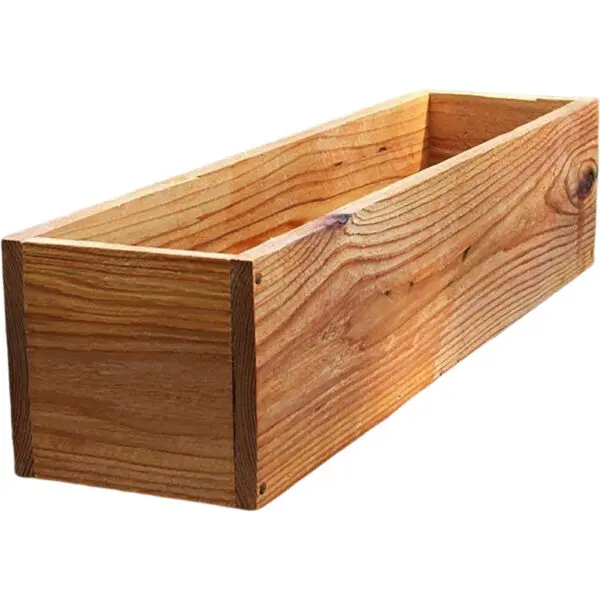 Antiseptic Wood Flower Box Wooden Planter Boxes Retro Window Outdoor Pot Cedar Succulent Decorative Pots - Image 7