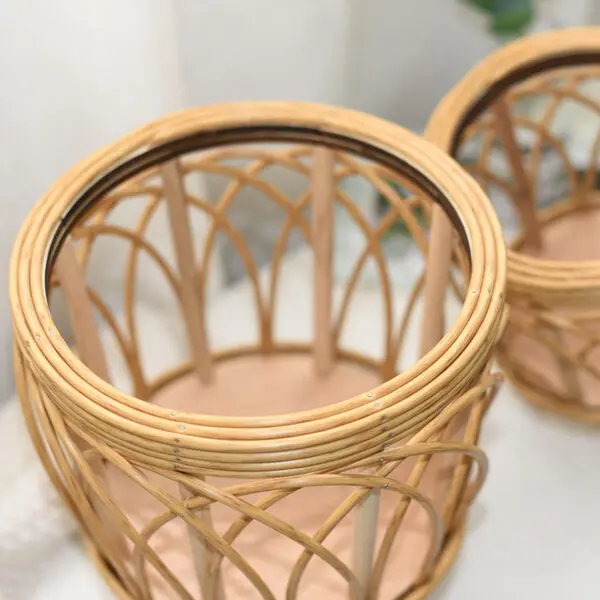 Ins Nordic Flower Pot Basket Wooden Flower Frame Indoor Outdoor Flower Pot Stand Living Room Green Plant Flower Pot Container - Image 6