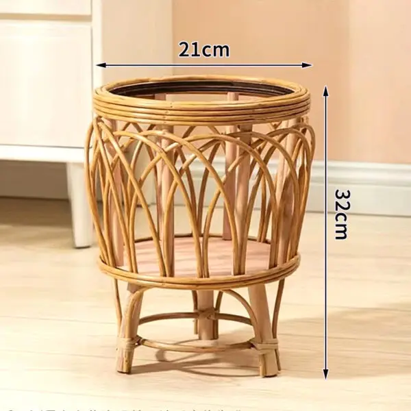 Ins Nordic Flower Pot Basket Wooden Flower Frame Indoor Outdoor Flower Pot Stand Living Room Green Plant Flower Pot Container - Image 8