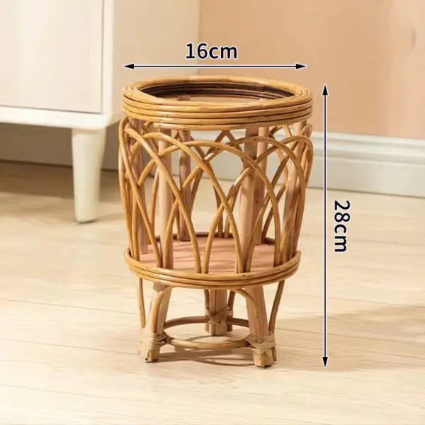 Ins Nordic Flower Pot Basket Wooden Flower Frame Indoor Outdoor Flower Pot Stand Living Room Green Plant Flower Pot Container - Image 9