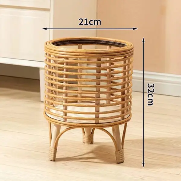 Ins Nordic Flower Pot Basket Wooden Flower Frame Indoor Outdoor Flower Pot Stand Living Room Green Plant Flower Pot Container - Image 10