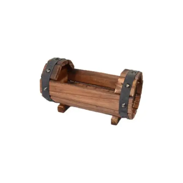 Carbonized Wooden Flower Pot Succulent Plant Potted Planter Outdoor Garden Decor Ornaments - Image 7